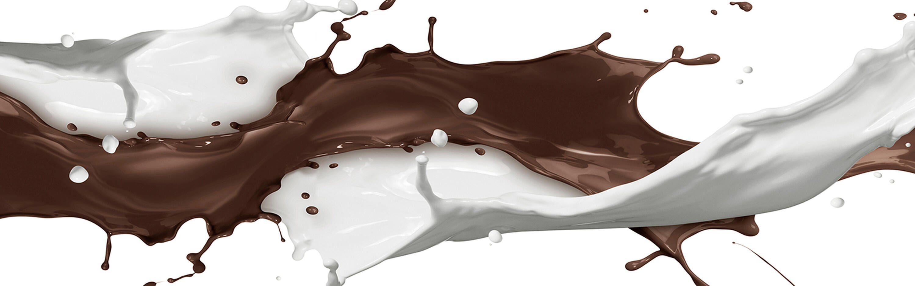 Hartschaum versch. in Schockmilch, (1-tlg), Nischenrückwand Premium Küchenrückwand Milch wandmotiv24 Größen