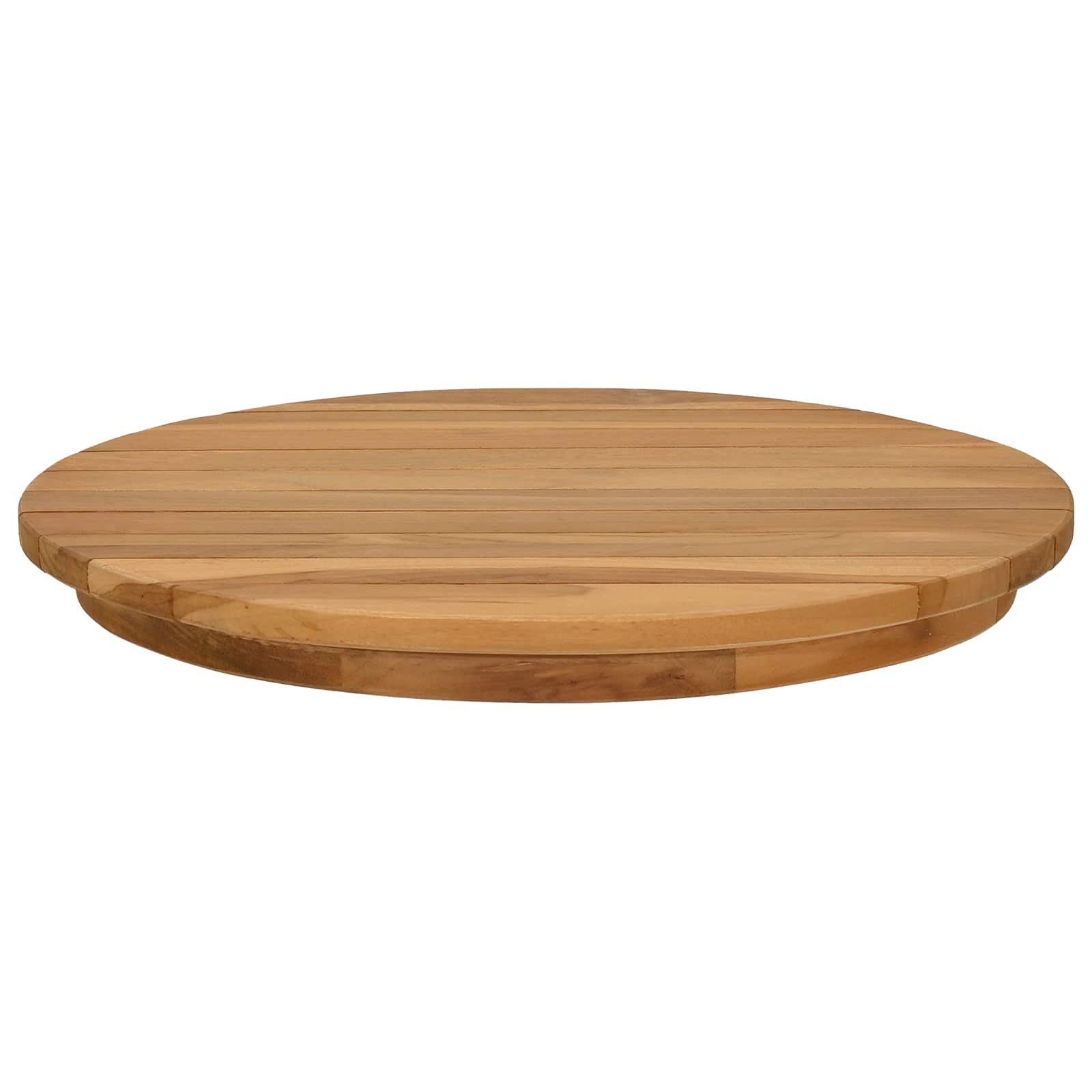 vidaXL Tischplatte Tischplatte Ø 40 x 3,5 Rund Massives holz Natur (1 St)