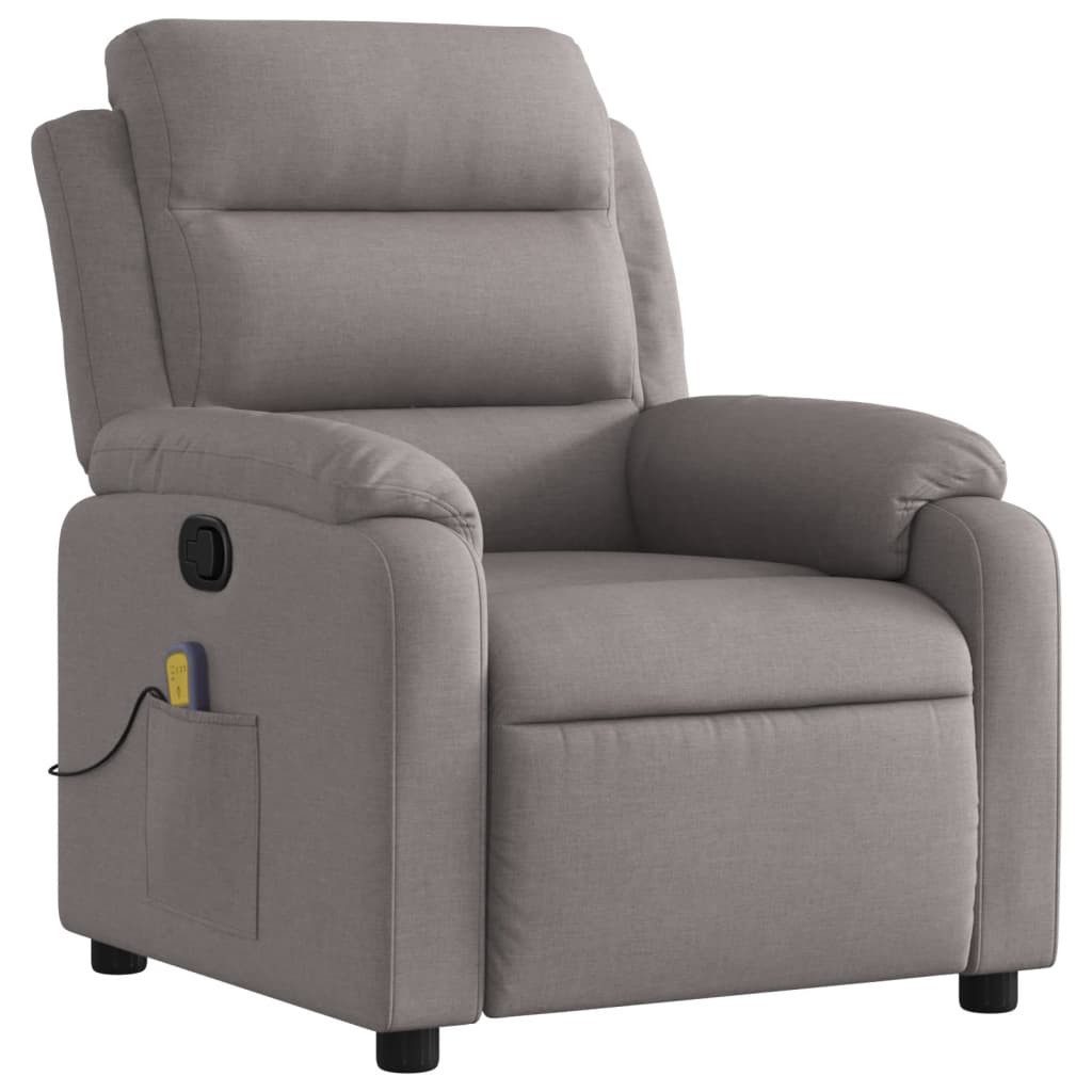 vidaXL Sessel Massagesessel Taupe Stoff (1-St) günstig online kaufen