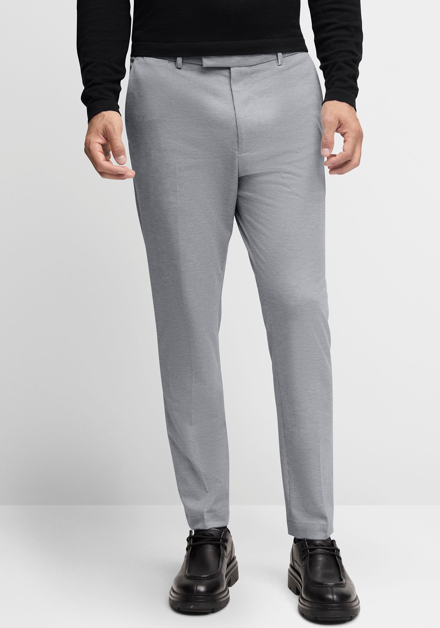 Cinque Anzughose CIBEPPE strukturierte Optik, Tapered-Fit