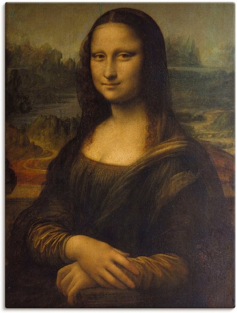 Artland Wandbild »Mona Lisa. Um 1503«, Porträts (1 Stück), in vielen Größen & Produktarten -Leinwandbild, Poster, Wandaufkleber / Wandtattoo auch für Badezimmer geeignet-Otto