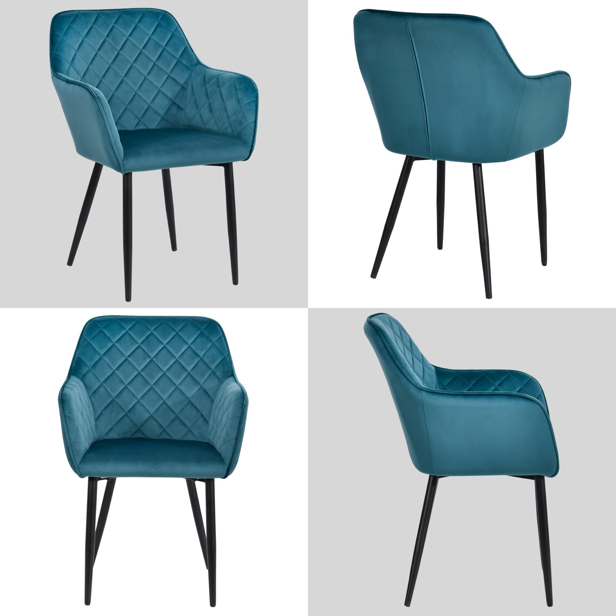 Duhome Esszimmerstuhl (8058D), RETRO STYLE, Metallbeine günstig online kaufen