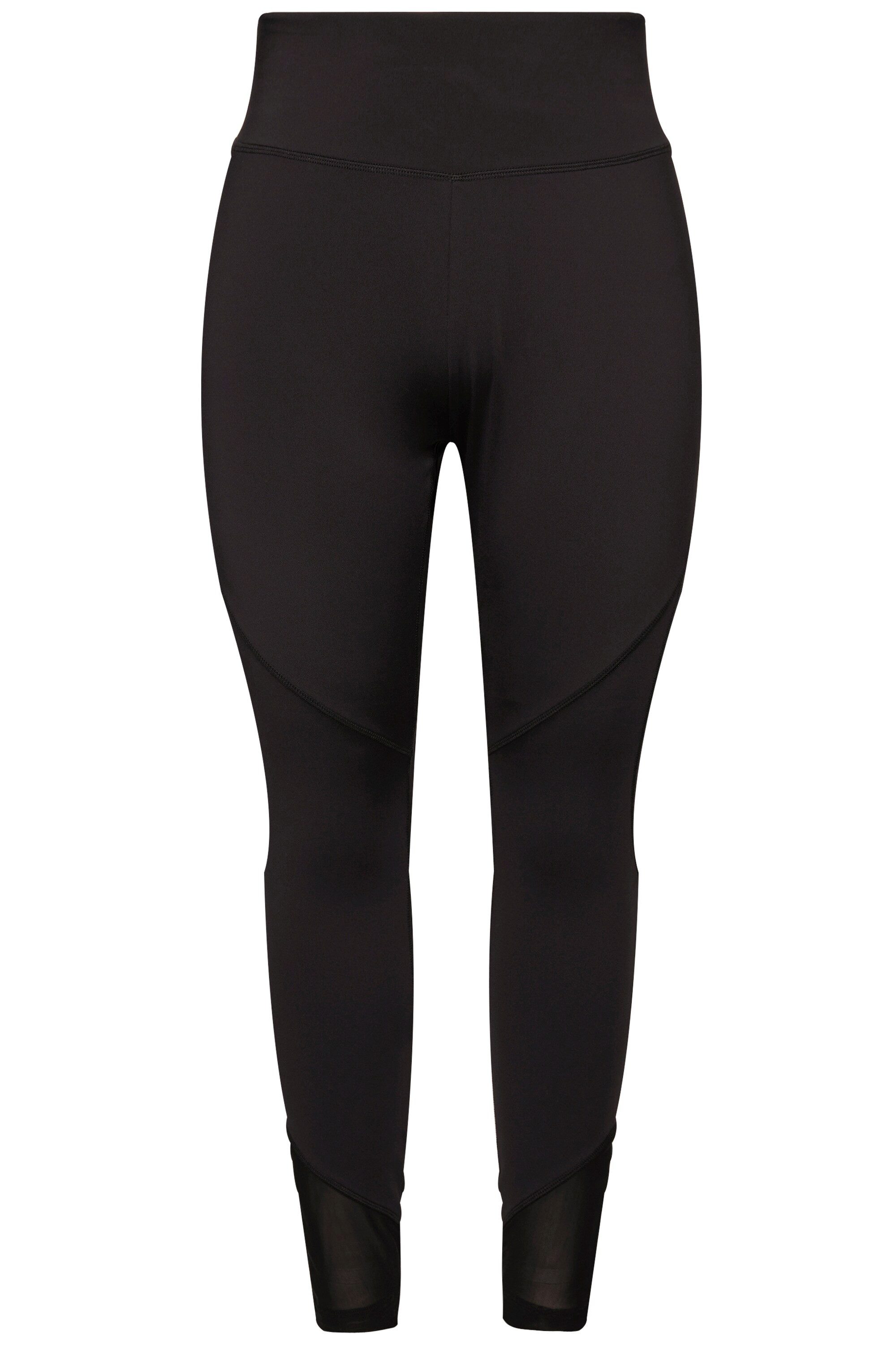 Ulla Popken Leggings Sport-Leggings Mesh-Einsätze Tasche recycelt günstig online kaufen