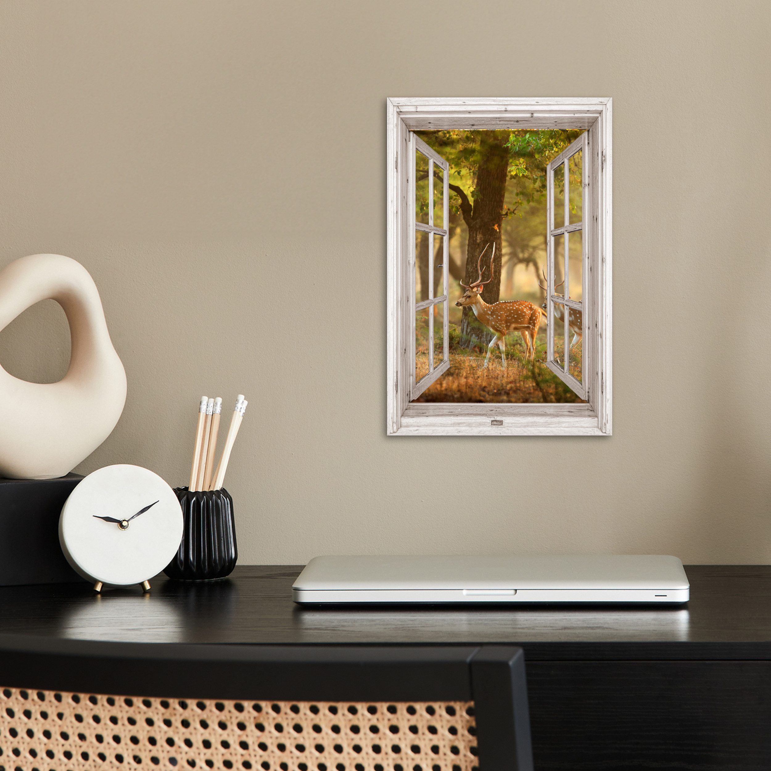 MuchoWow Poster Hirsche - Wald - günstig online kaufen