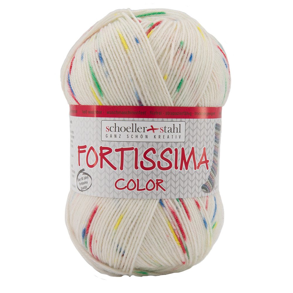 Schoeller + Stahl Fortissima Socka 4-fach Color Häkelwolle, 420 m, pflegeleicht, formstabil und hoher Tragekomfort