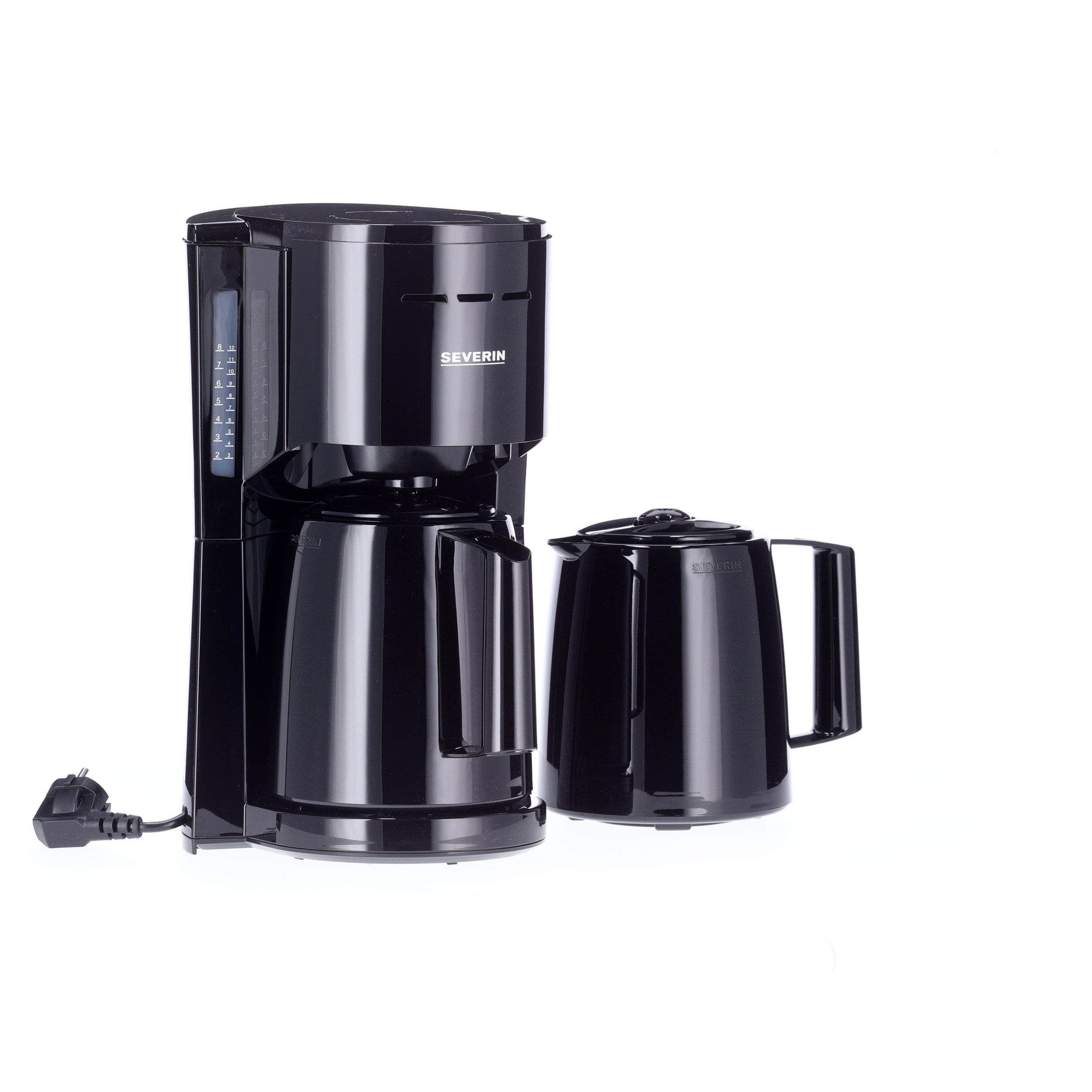 Severin Filterkaffeemaschine KA 9307, 1x4, Filterkaffeemaschine mit 2 Thermokannen für bis zu 8 Tassen je Kanne