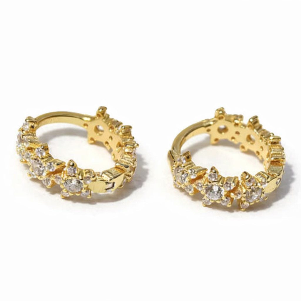 Cala Rose Paar Ohrstecker COSMIC SHINE MINI HOOPS