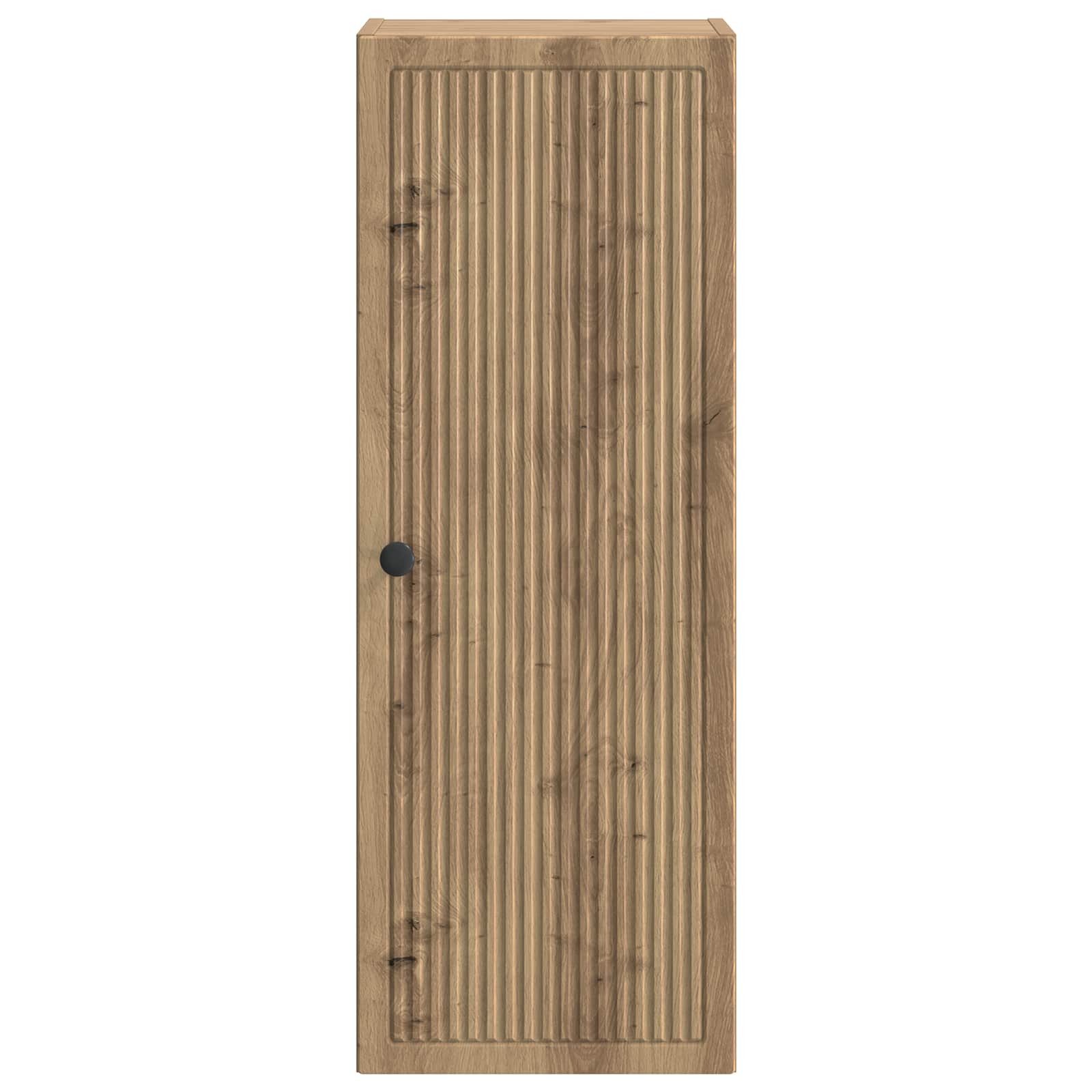 vidaXL Hängeschrank 33 x 34,5 x 90 cm Hängeschrank schmal Wandschrank Artisan-Eiche 33x34