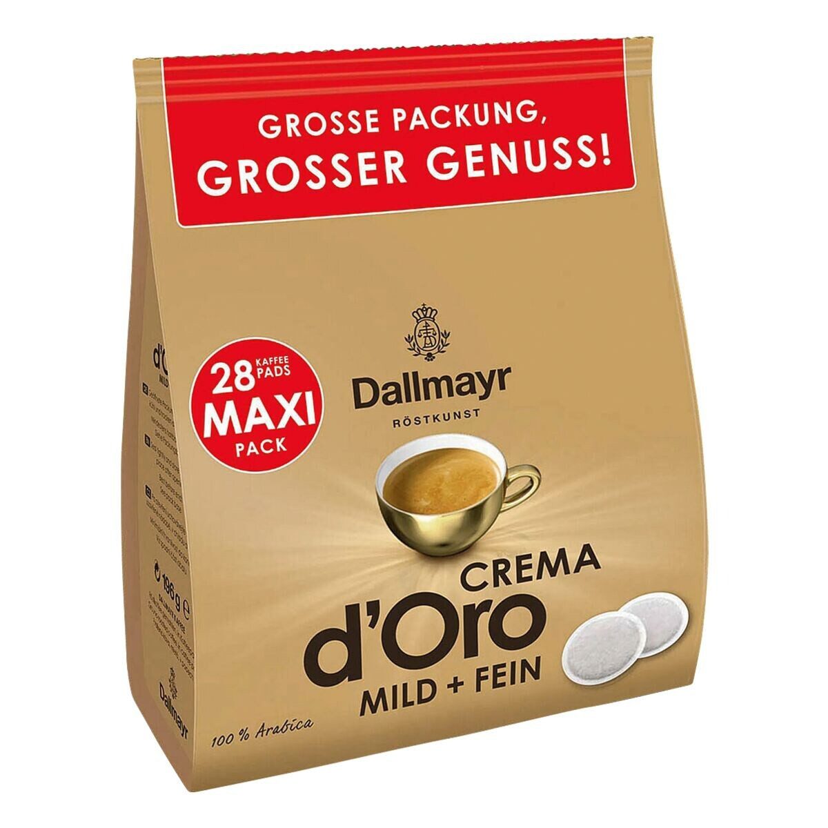 DALLMAYR Kaffee Crema d´Oro mild + fein, 28 Pads