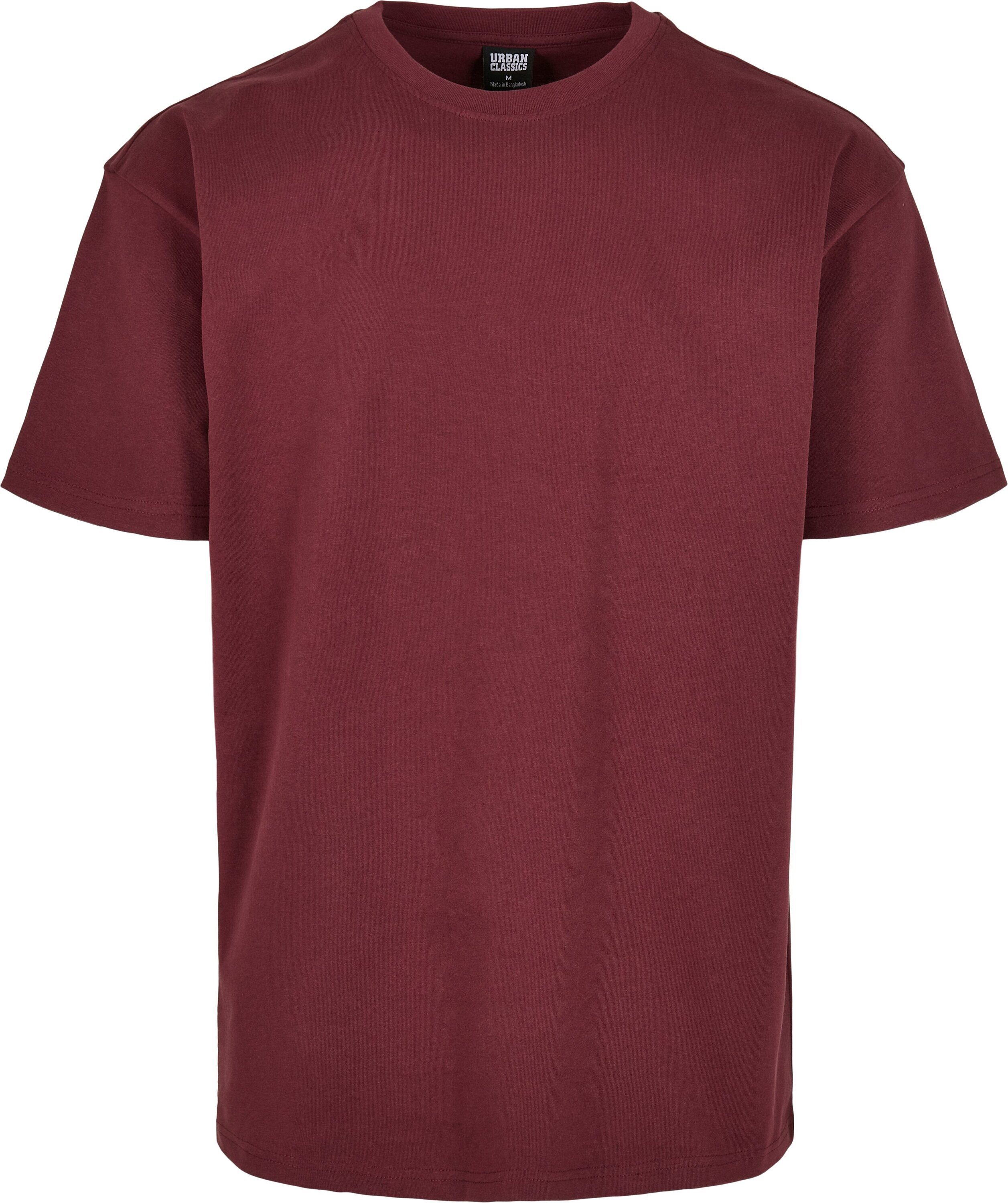 URBAN CLASSICS T-Shirt (1-tlg) Herren Tee Heavy cherry Oversized