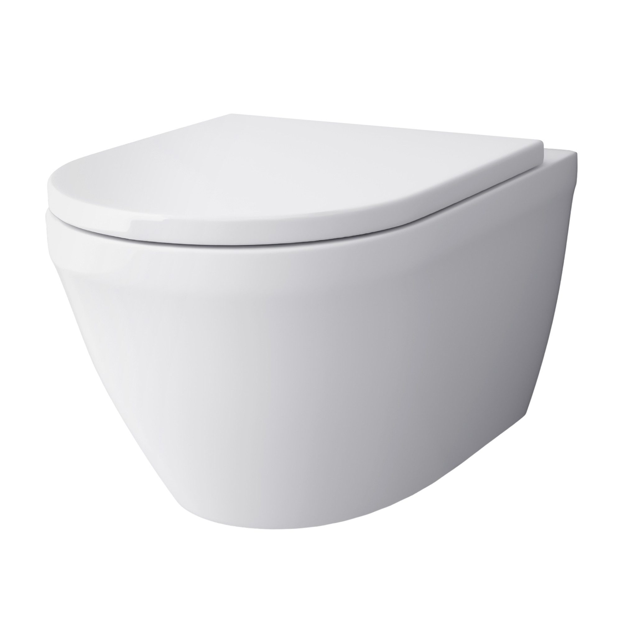Tiefspül-WC Spülrandloses Hänge WC - Toilette mit Nano Beschichtung