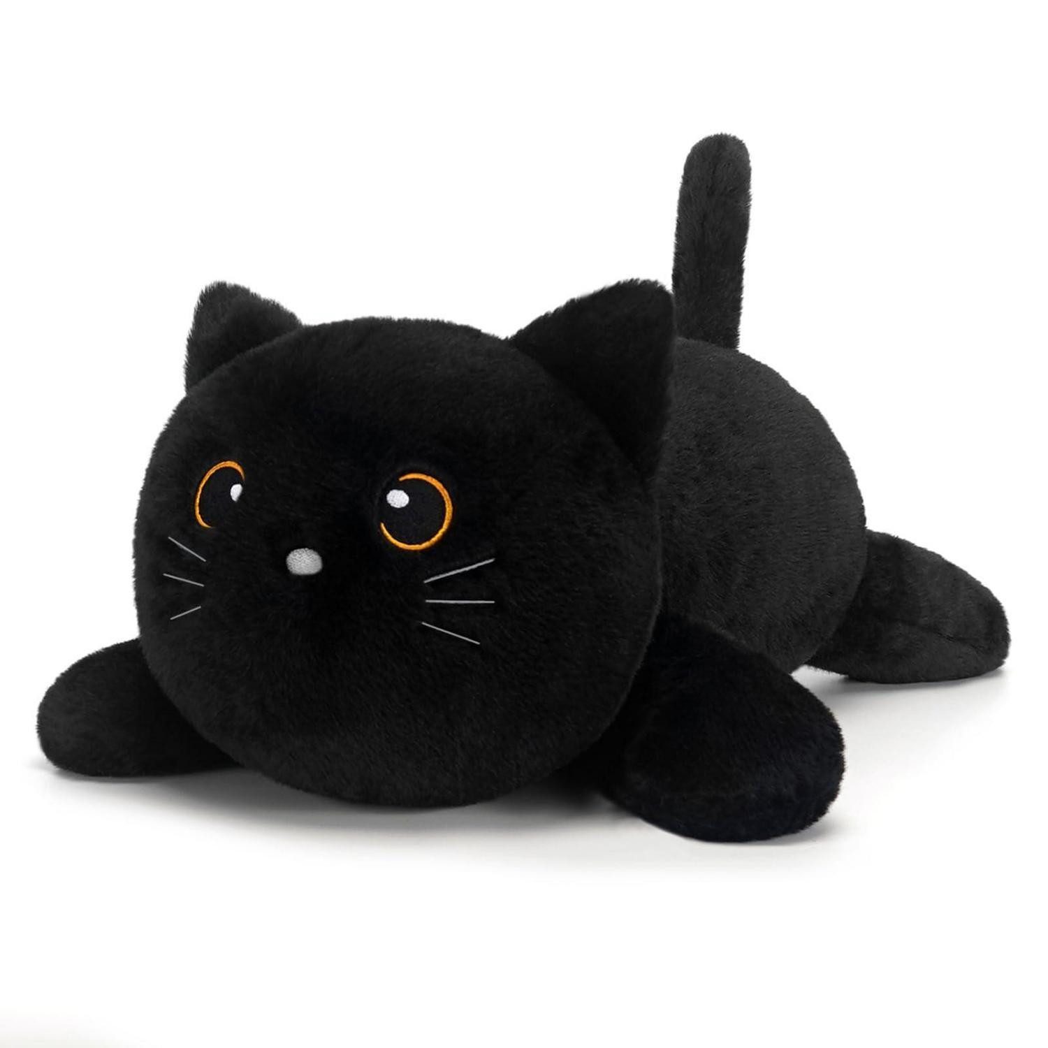 LuxusKollektion Kuscheltier Kuscheltier Gewichtskissen Katze 60cm Black Cat 60CM