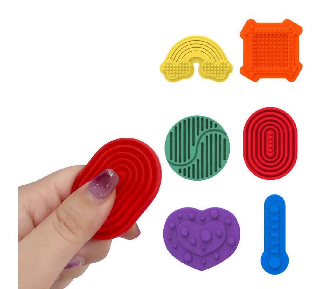FOUORTUNATE-BEE Lernspielzeug Sensorik Spielzeug 6er Set, Fidget Toy, Taktile Stressspielzeuge, Für Schule, Büro, Reisen, Konzentration, Kinder und Erwachsene