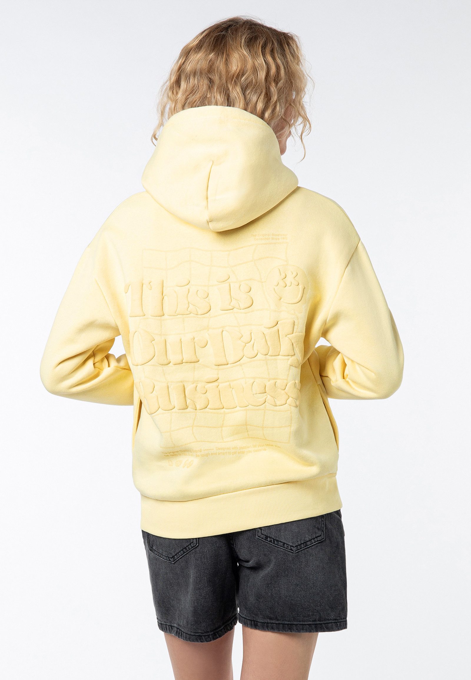 SUBLEVEL Kapuzenpullover Damen Hoodie Kapuzenpullover Alloverprint günstig online kaufen