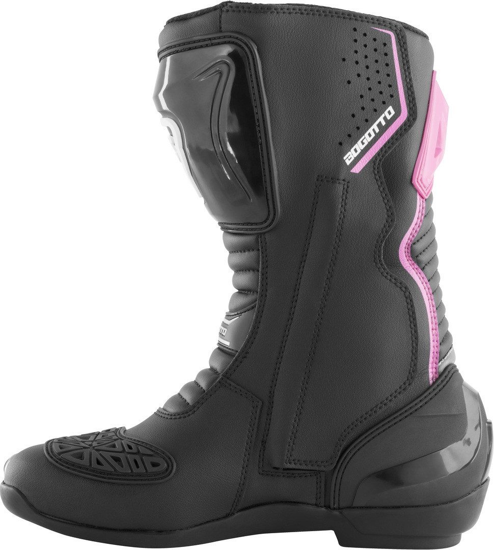 Bogotto Carta Race perforierte Damen Motorrad Stiefel Motorradstiefel
