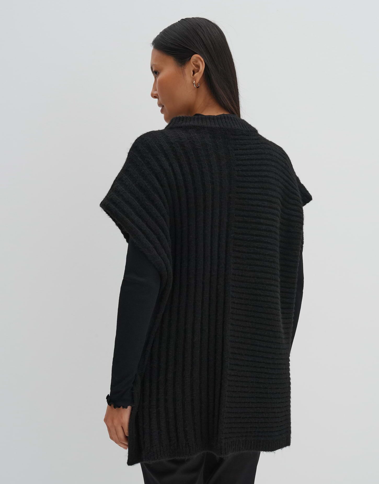 someday Poncho Strickponcho BELONY mit Wolle