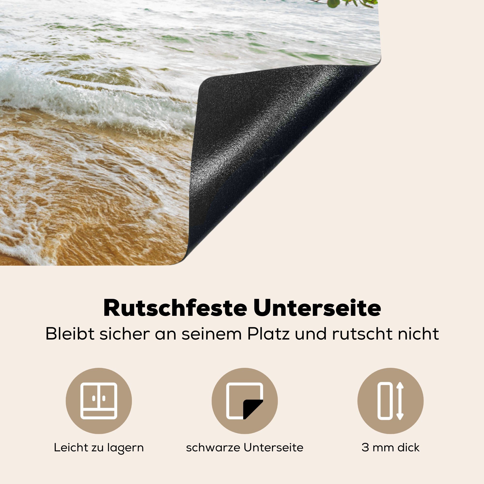 MuchoWow Herdblende-/Abdeckplatte Hängeschaukel Arbeitsplatte auf cm, 83x51 ein großer (1 küche Phu für alter Vinyl, tlg), Quoc, Baum Ceranfeldabdeckung, und