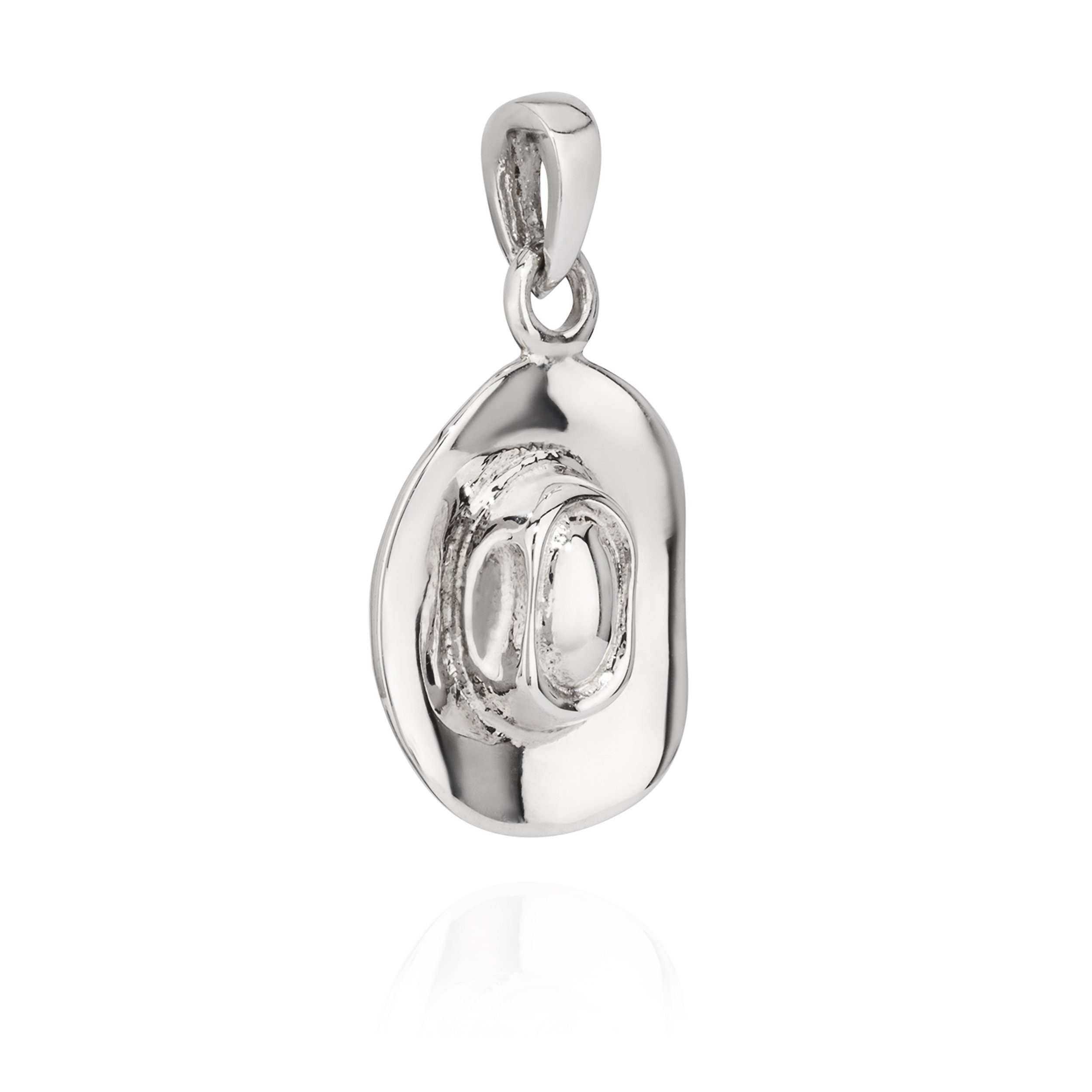 Kettenanhänger 925 Silber 18x11mm Cowgir, 925 Silber rhodiniert