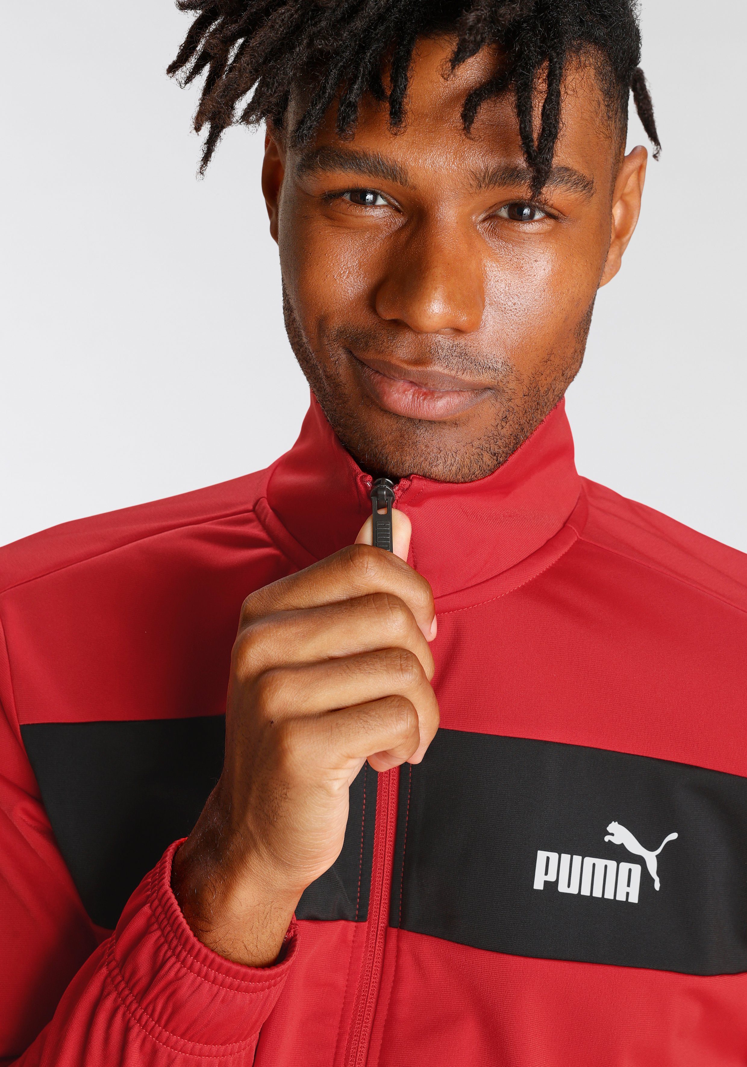 Red PUMA SUIT (2-tlg) POLY All CL Time Jogginganzug For