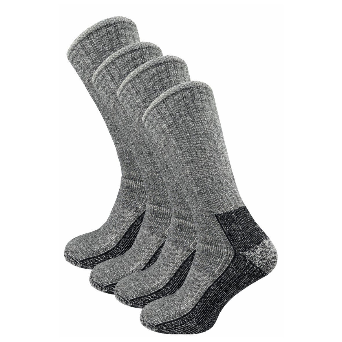 GAWILO Arbeitssocken mit Schafwolle dick gefüttert für die kalte Jahreszeit für Herren (2 Paar) Extra weiche Innenpolsterung sorgt für eine wohlige Wärme am Fuß