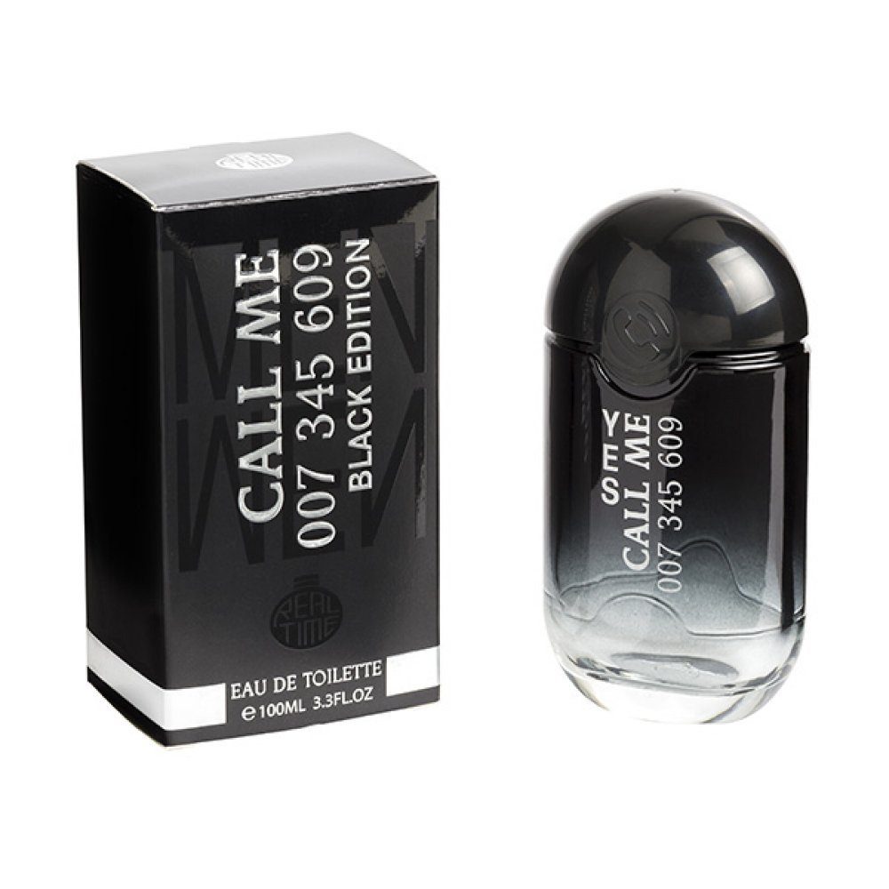 RT Eau de Toilette CALL ME BLACK EDITION Parfüm für Herren - süß frischer Duft, - 100ml - Duftzwilling / Dupe Sale