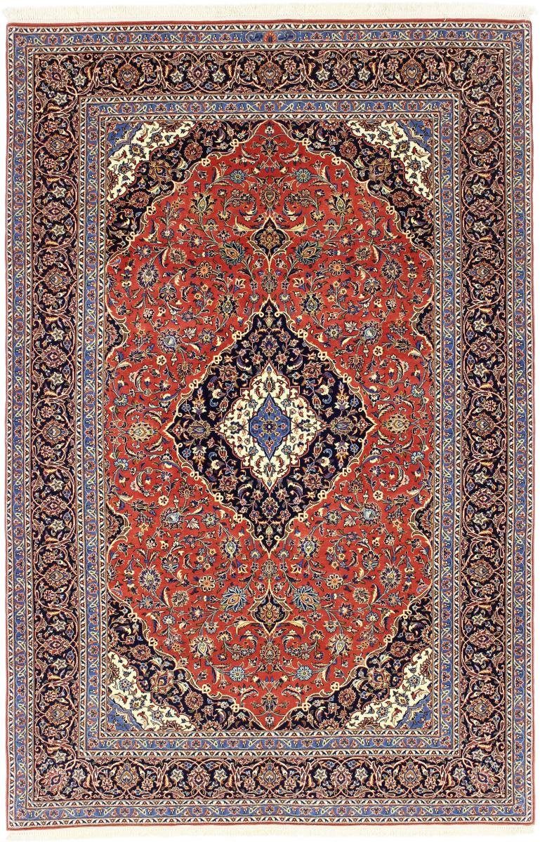 Orientteppich Keshan Sherkat Farsh Seidenkette 138x213 Handgeknüpfter, Nain Trading, rechteckig, Höhe: 12 mm