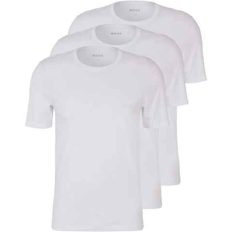 BOSS T-Shirt T-Shirt Rundhals (3er-Pack) mit dezentem BOSS Logo-Print