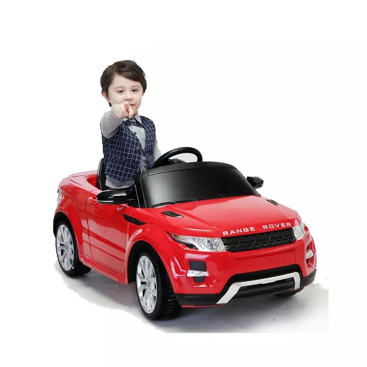 RASTAR Spielzeug-Auto Ride-On Elektroauto für Kinder - Range Rover Evoque (rot)