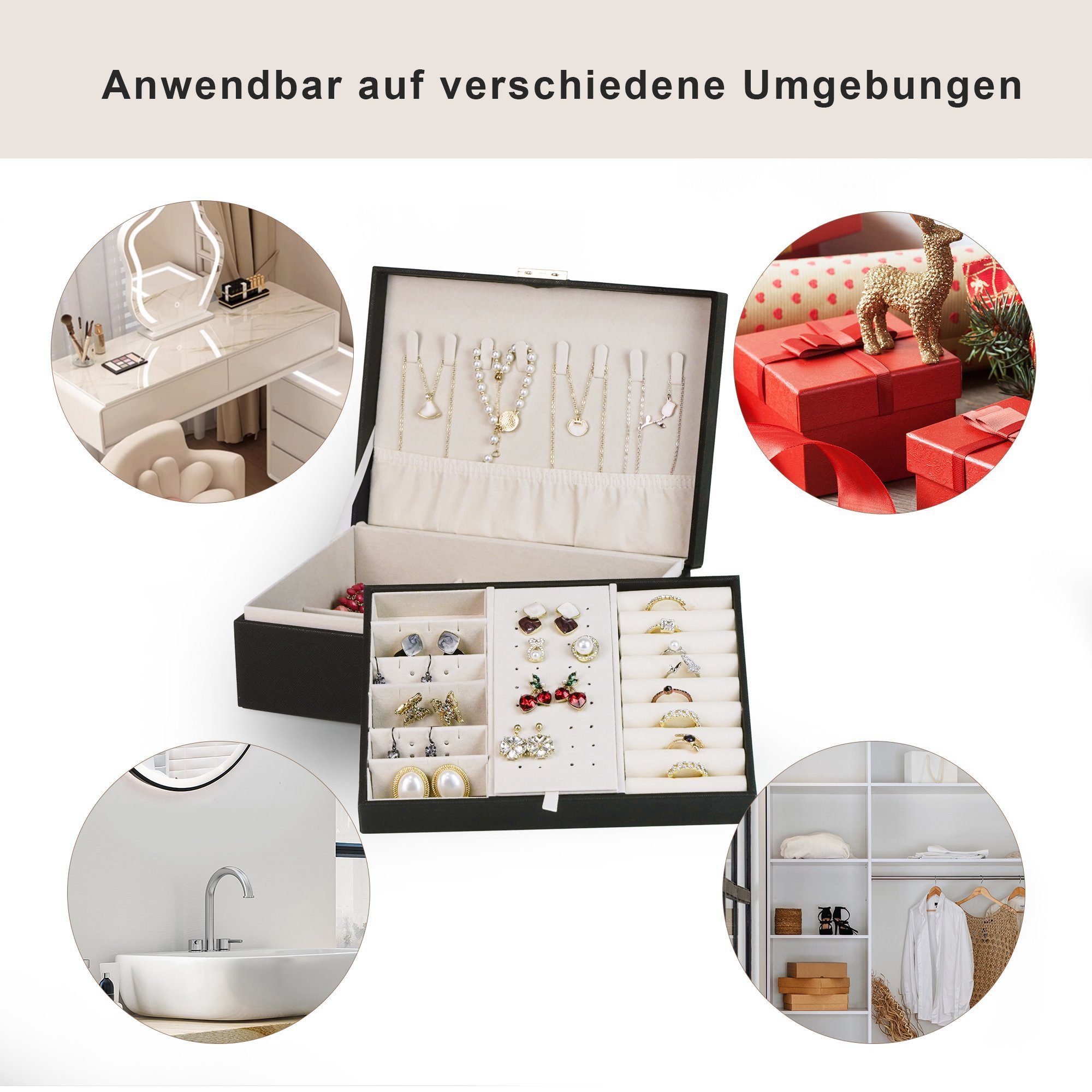 AdelDream Schmuckkasten AdelDream Damen Mädchen Schmuckkästchen – Bild 4 von 5