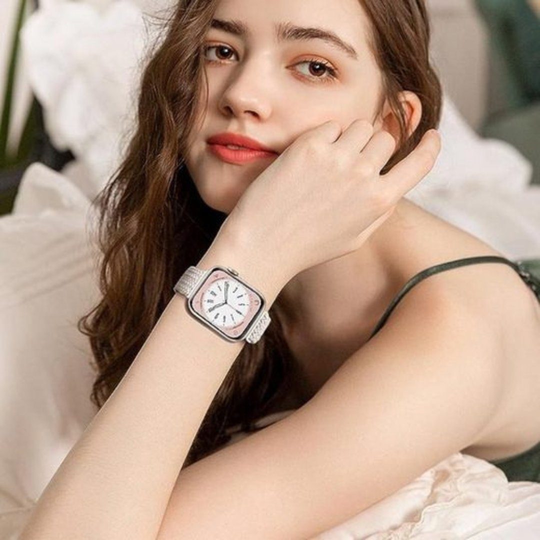 SmartUP Smartwatch-Armband für Apple Watch 11-1 / SE Ultra Nylon Solo Loop Ersatzband Geflochten, kompatibel mit allen Apple Watch Modellen, atmungsaktives Nylon