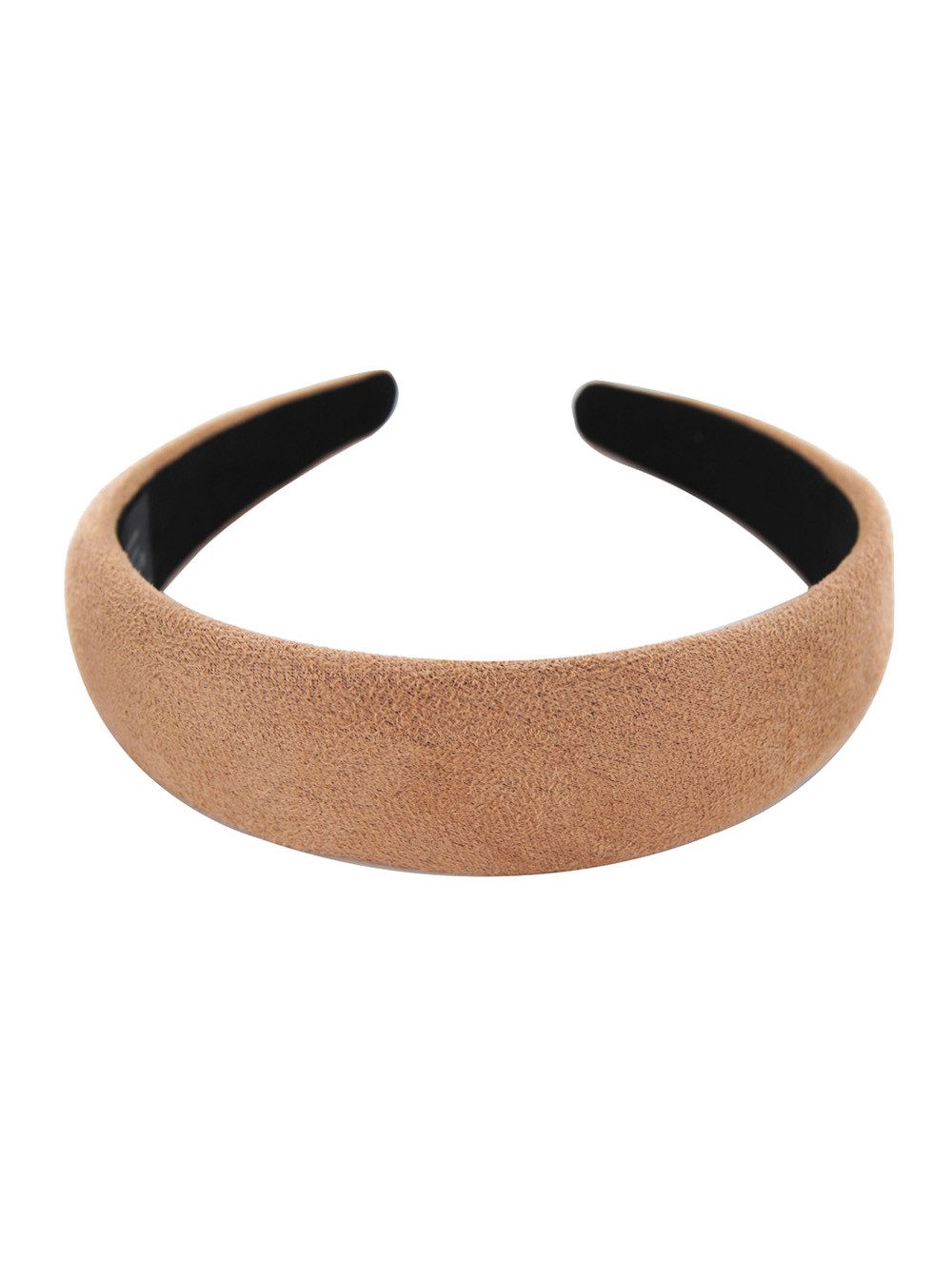 axy Haarreif eleganter Haarreif, Haarreif mit Flanell (Leder Optik), Vintage und modische Damen Haarband