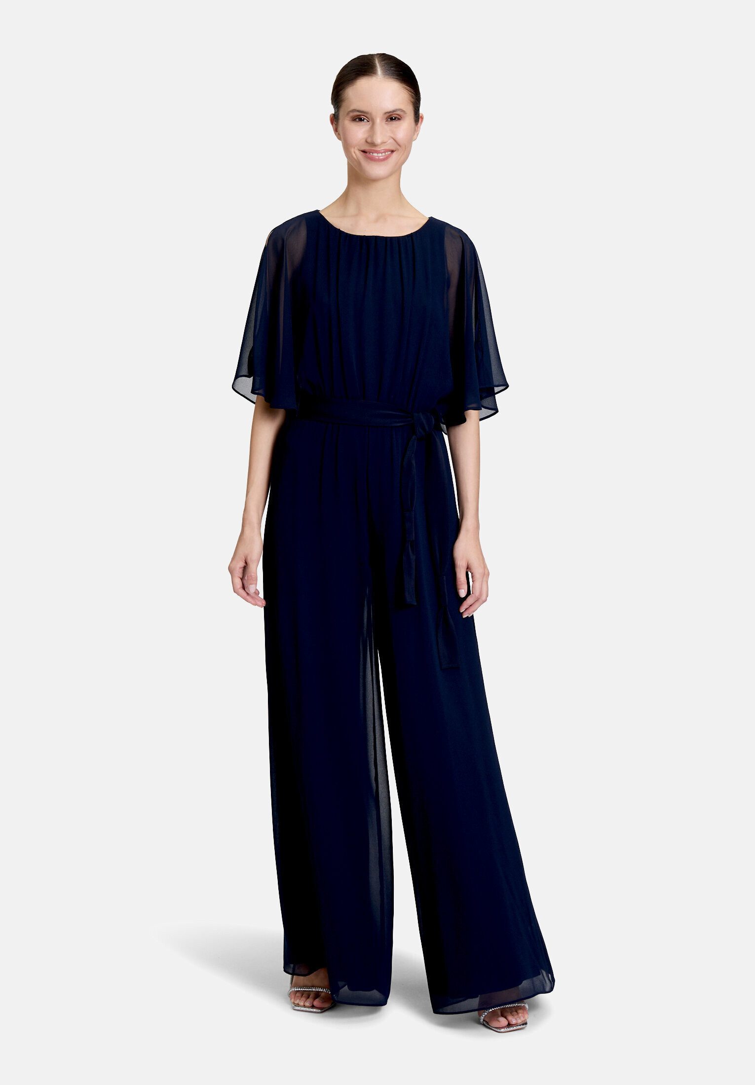 Vera Mont Overall Damen mit Bindegürtel (1-tlg) Design