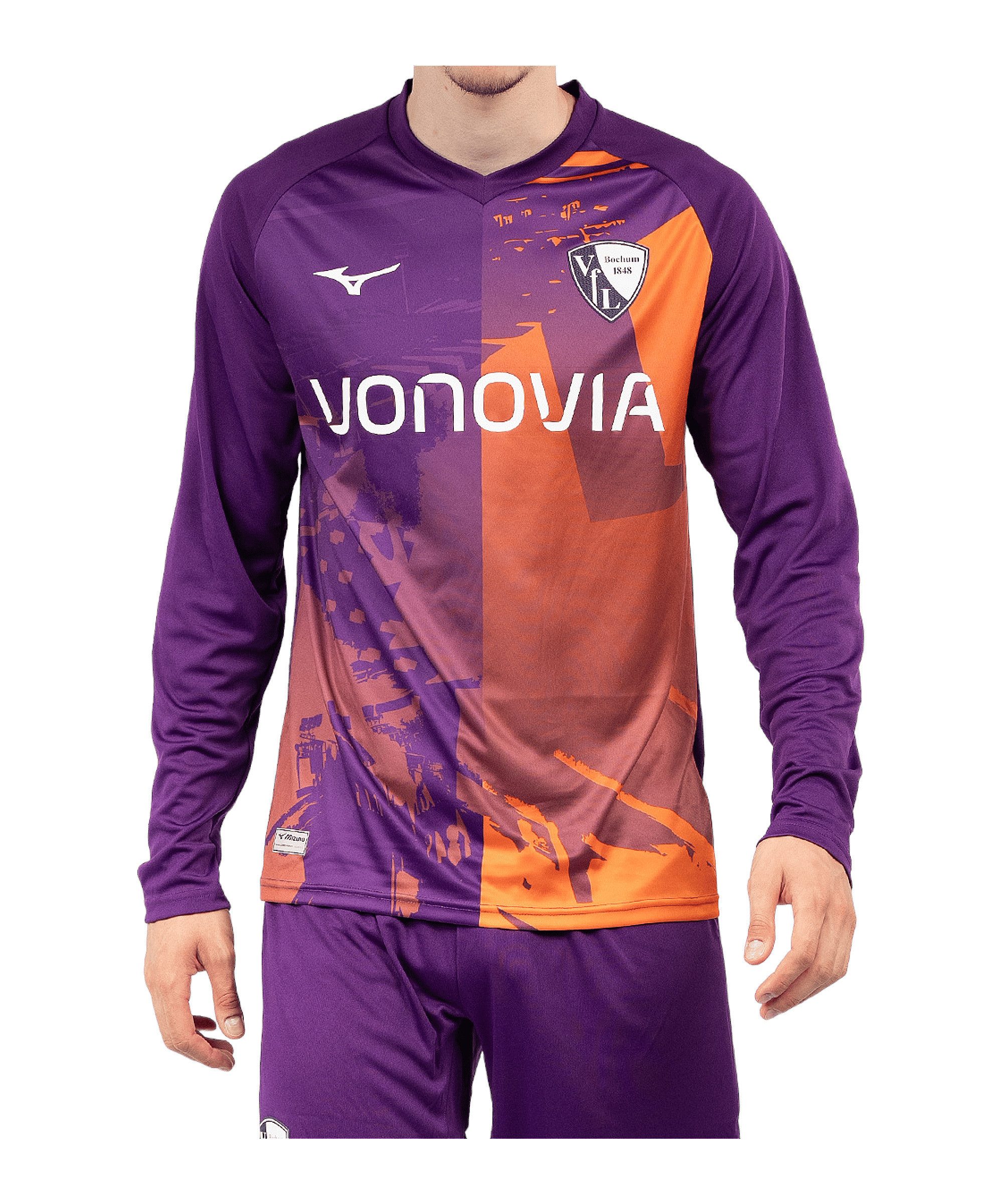 Mizuno Fußballtrikot Mizuno VfL Bochum Langarm Torwarttrikot 2. Bundesliga