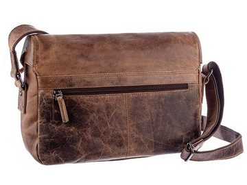 GreenLand Nature Messenger Bag Montana, im Vintage Look