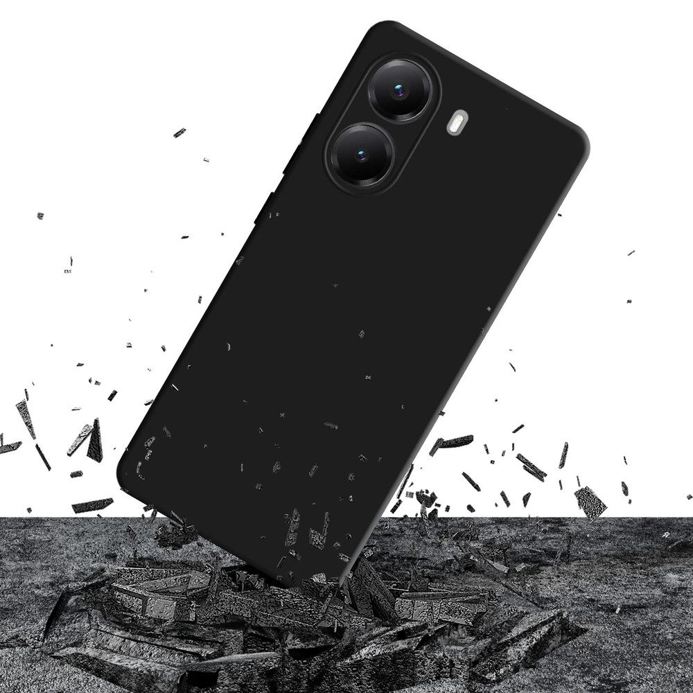 3MK Smartphone-Hülle Handyhülle Schutzcover Backcover, matt, stoßabsorbierend, kratzfest, kabelloses Laden