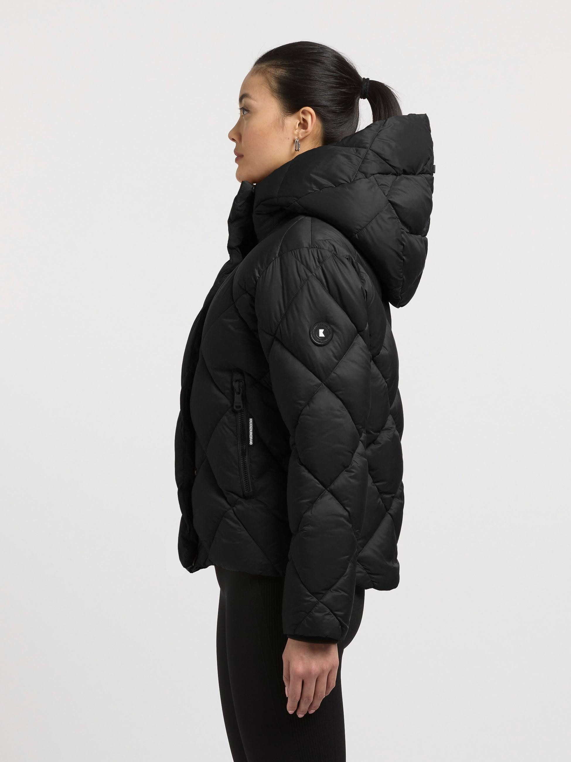 khujo Steppjacke Lilian Damen Winterjacke mit Karo-Steppung