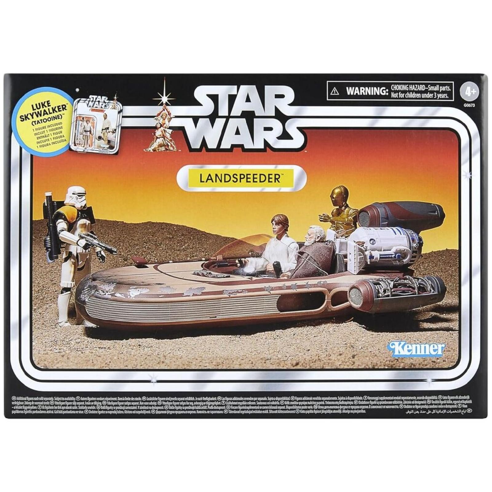 Hasbro Actionfigur Star Wars Landspeeder + Luke Skywalker figure