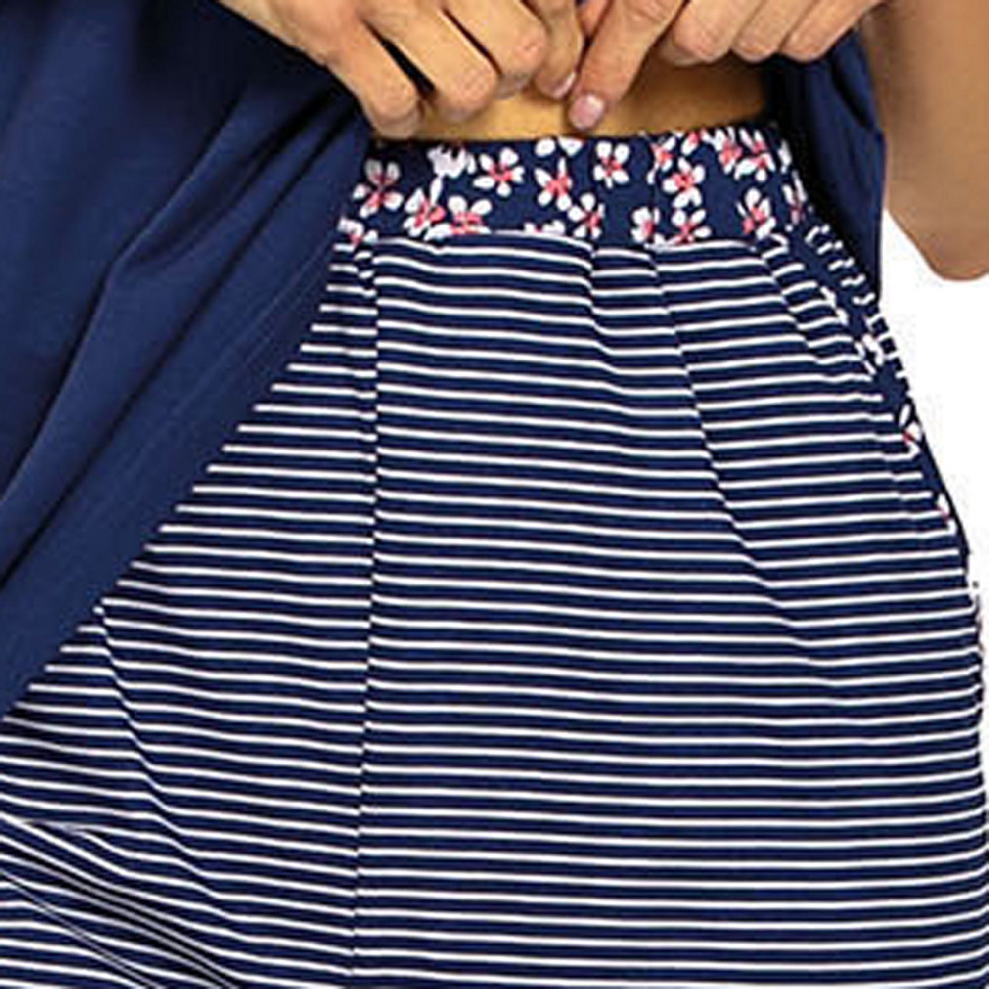 comtessa Pyjama Damen-Shorty Single-Jersey Streifen günstig online kaufen