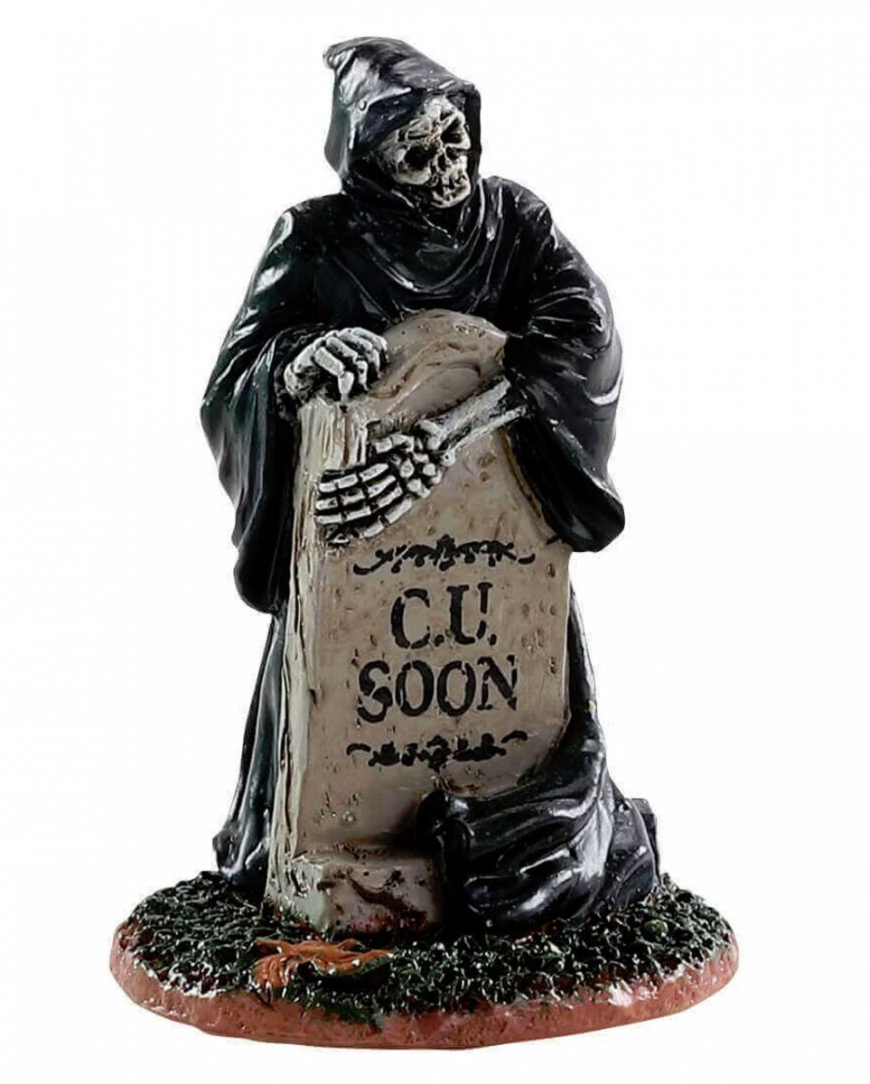 Dekoobjekt Grim Reaper Tombstone - Lemax Spooky Town