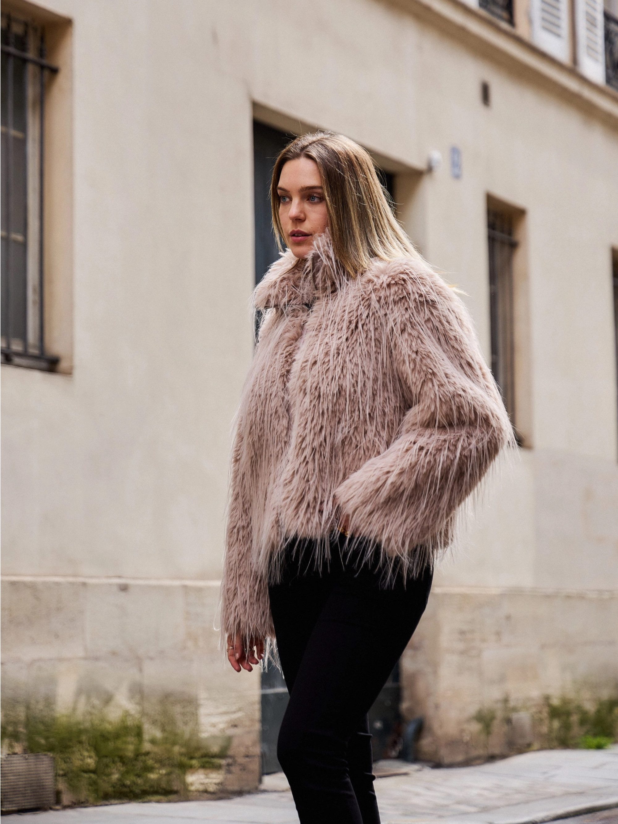 Fellimitatjacke "LOU"