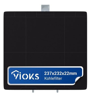 VIOKS Kohlefilter Ersatz für Bosch 11026769, Aktivkohlefilter 232x237mm für Dunstabzugshaube