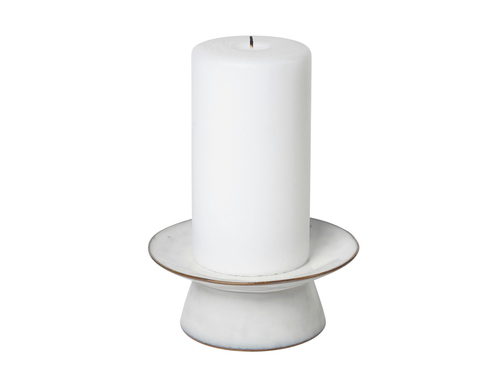 Broste Copenhagen Tortenplatte NORDIC SAND Tortenplatte 14,5cm, Steingut, (Platten)