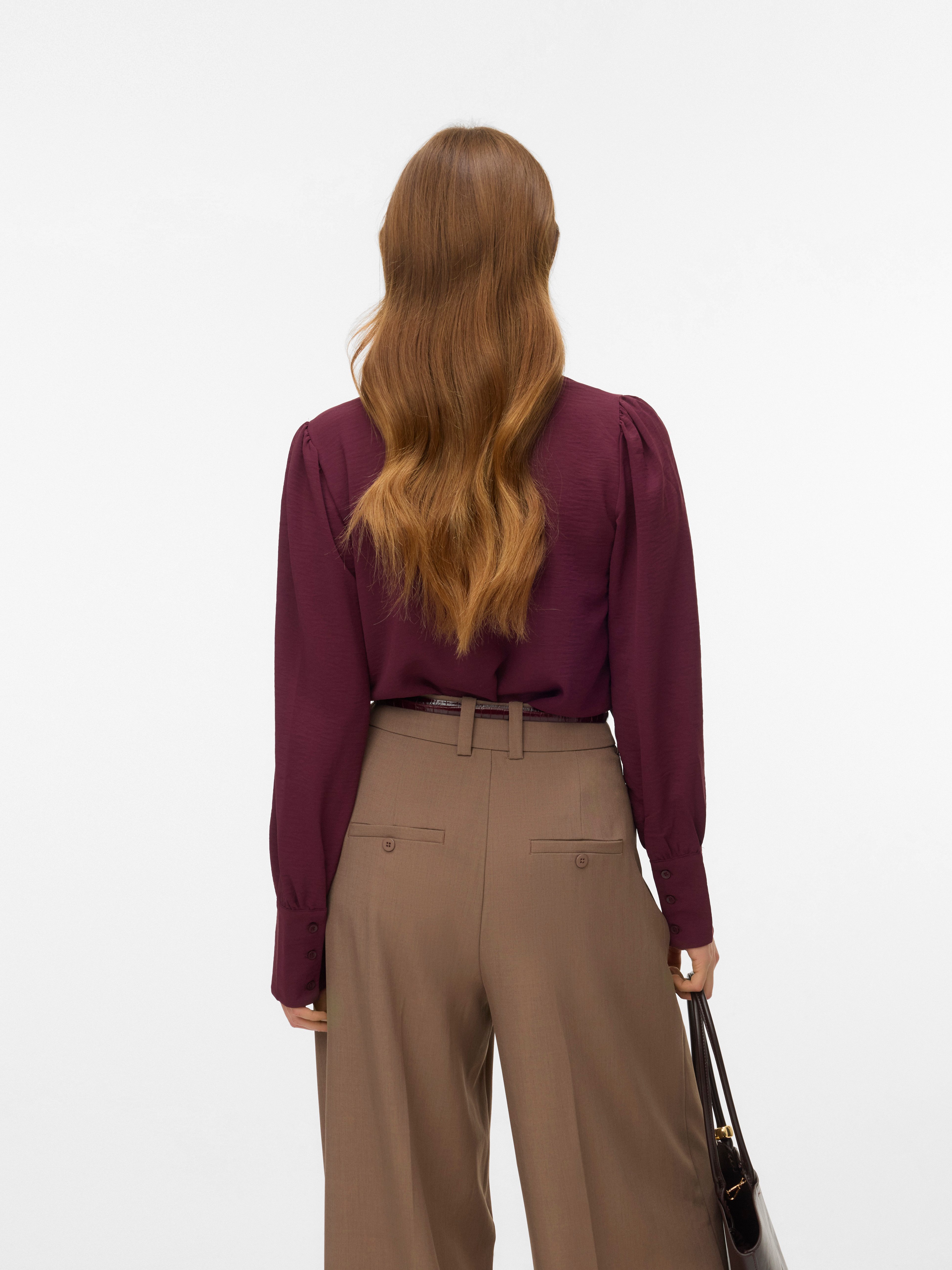 Vero Moda Langarmbluse VMESME LS V-NECK günstig online kaufen