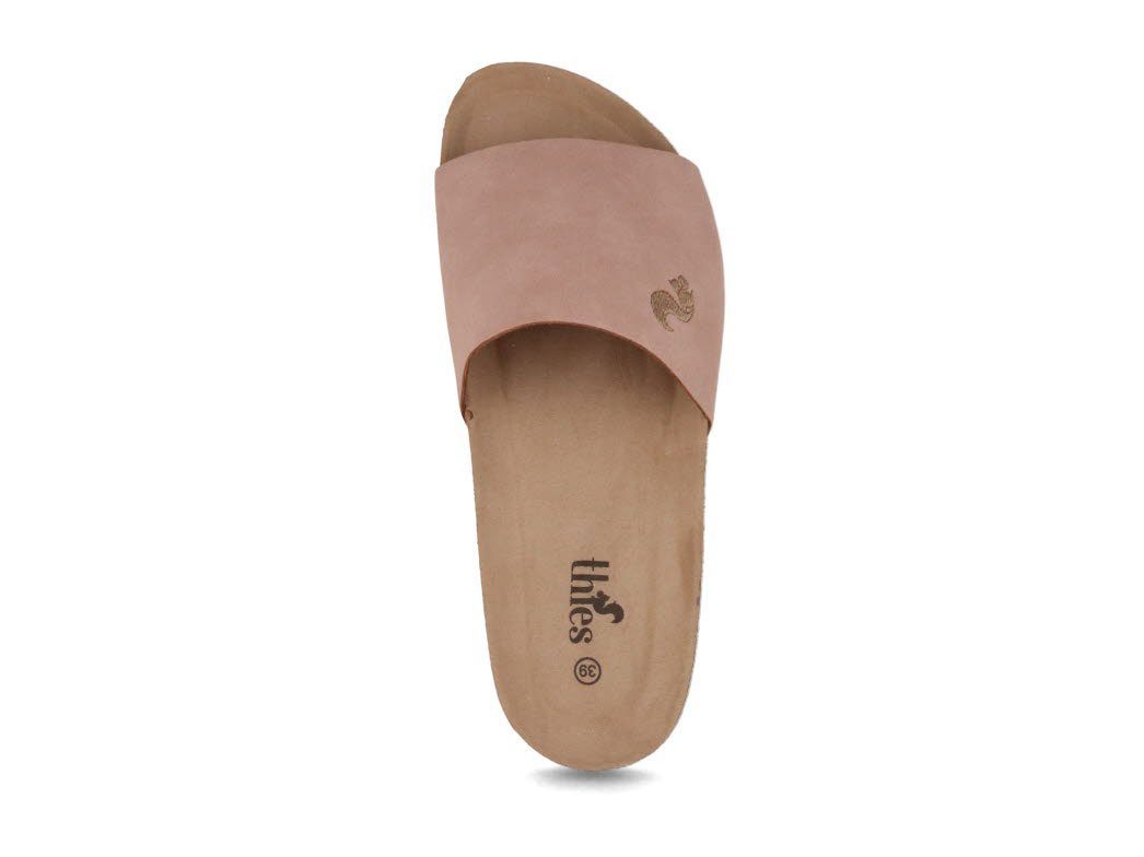 Pantolette Pantolette, rose, nachhaltig Fußbet Damen Hausschuh Pool Bodiee Soft, Eco Slide, thies