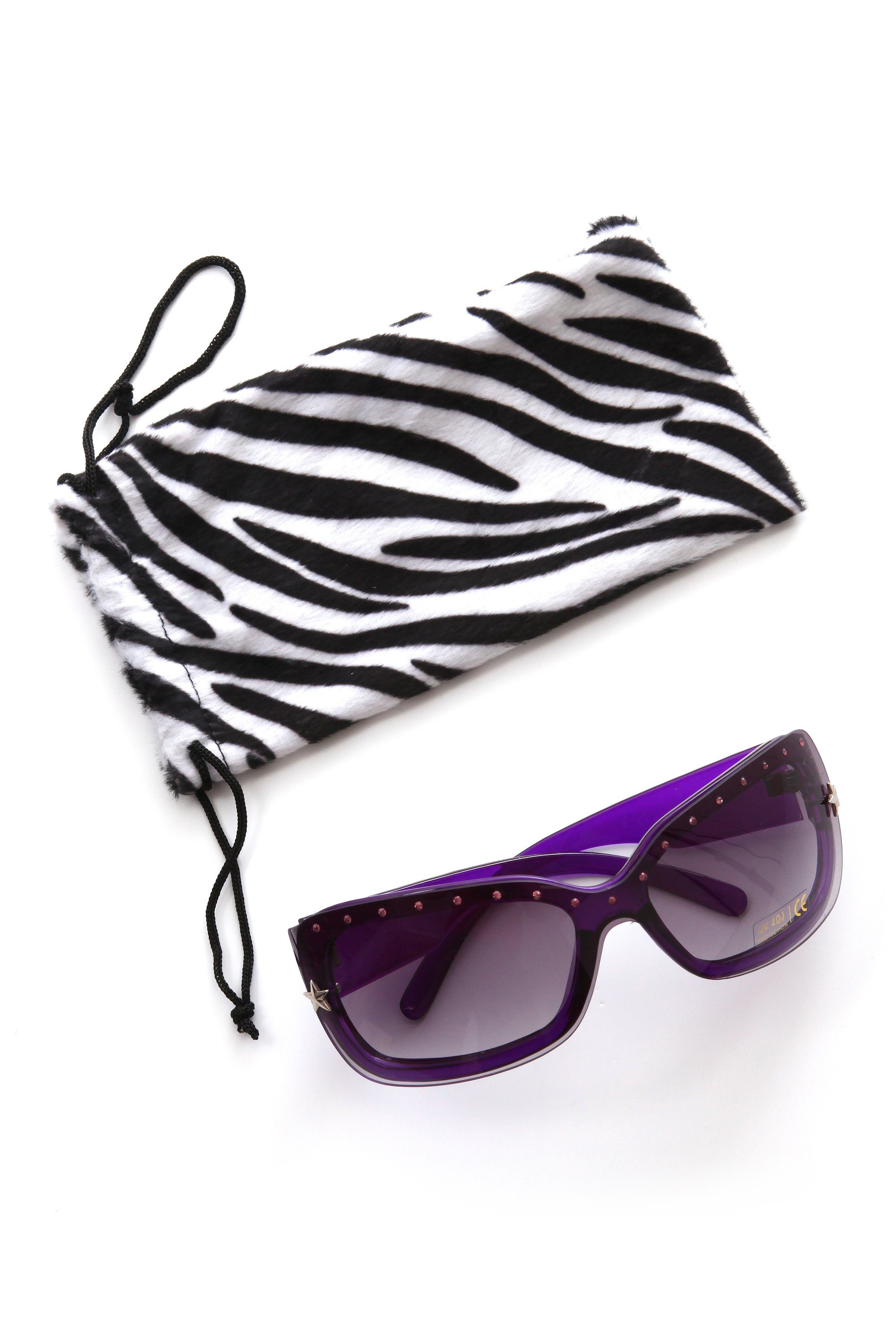 COLLEZIONE ALESSANDRO Sonnenbrille Viola mit kleinen Sternchen