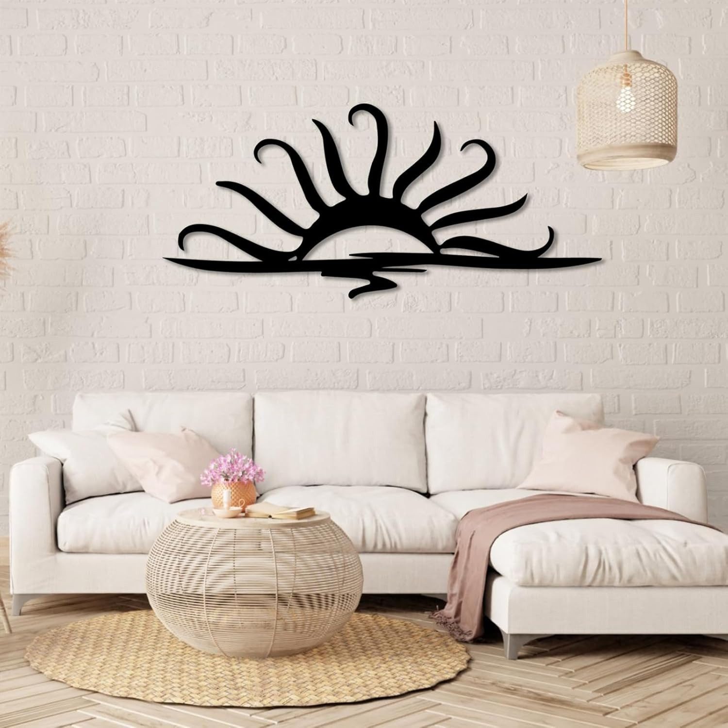 Jumpeak Wanddekoobjekt Sonne Metall Kunst Wanddekor, günstig online kaufen