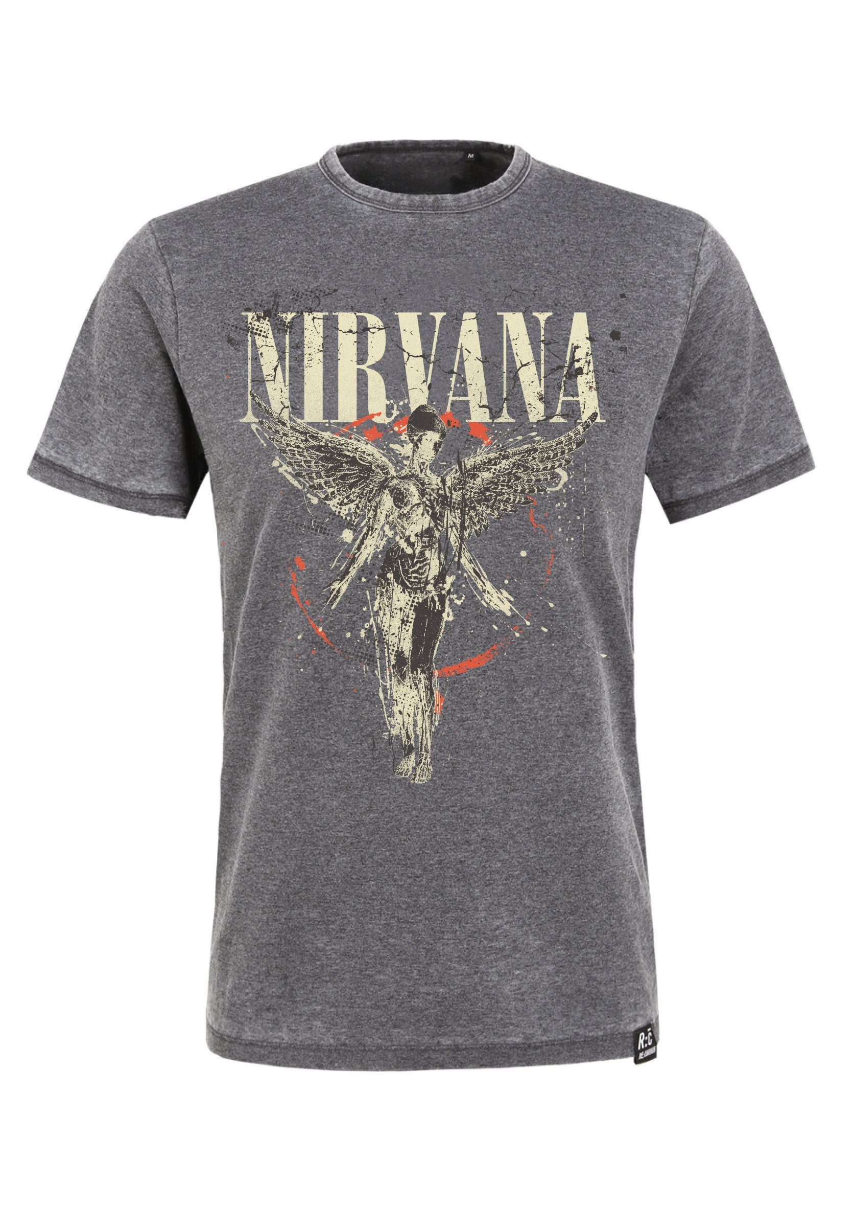 Recovered T-Shirt Nirvana Engel Kohle Vintage