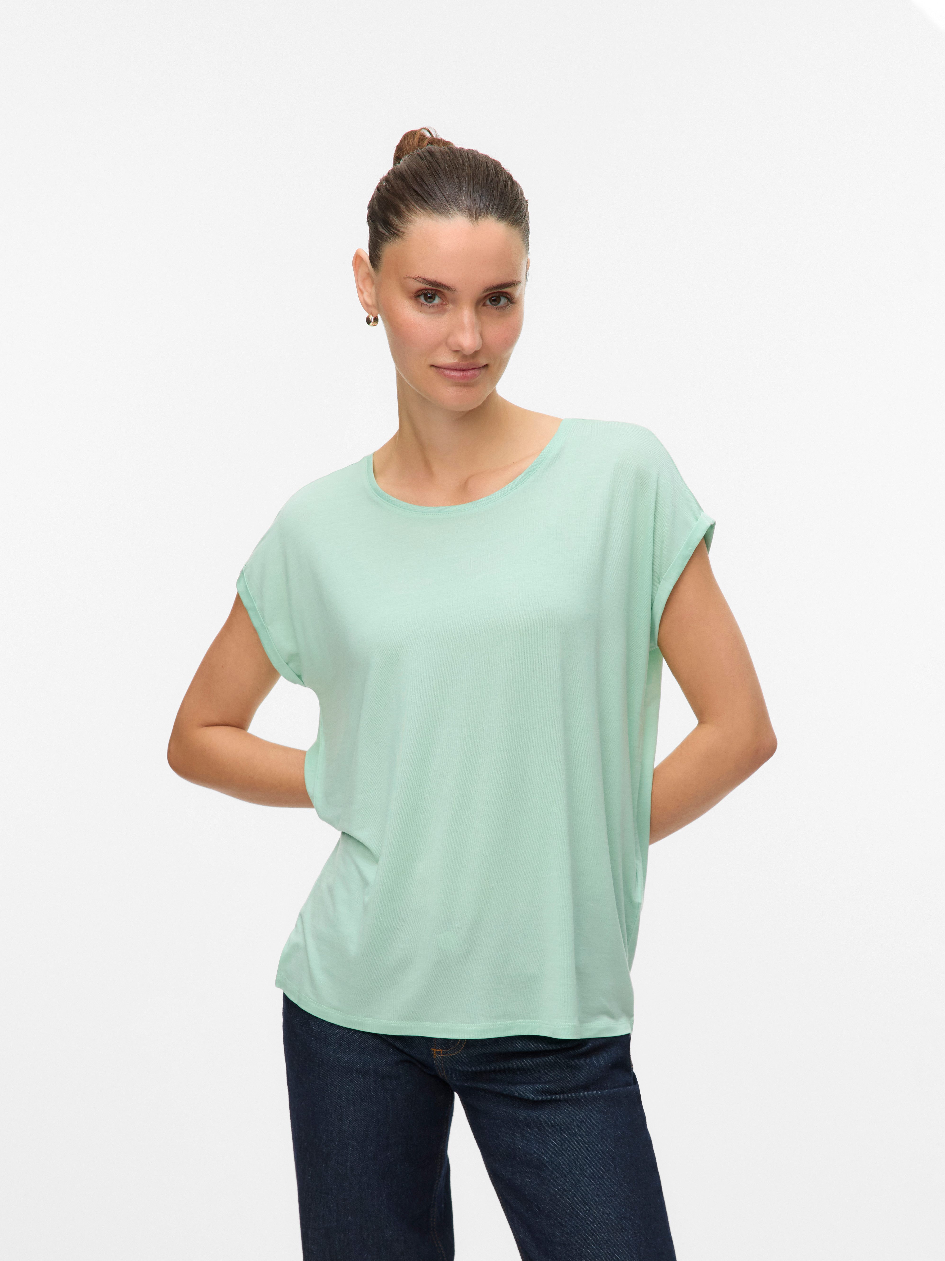 Vero Moda Rundhalsshirt VMAVA PLAIN SS günstig online kaufen