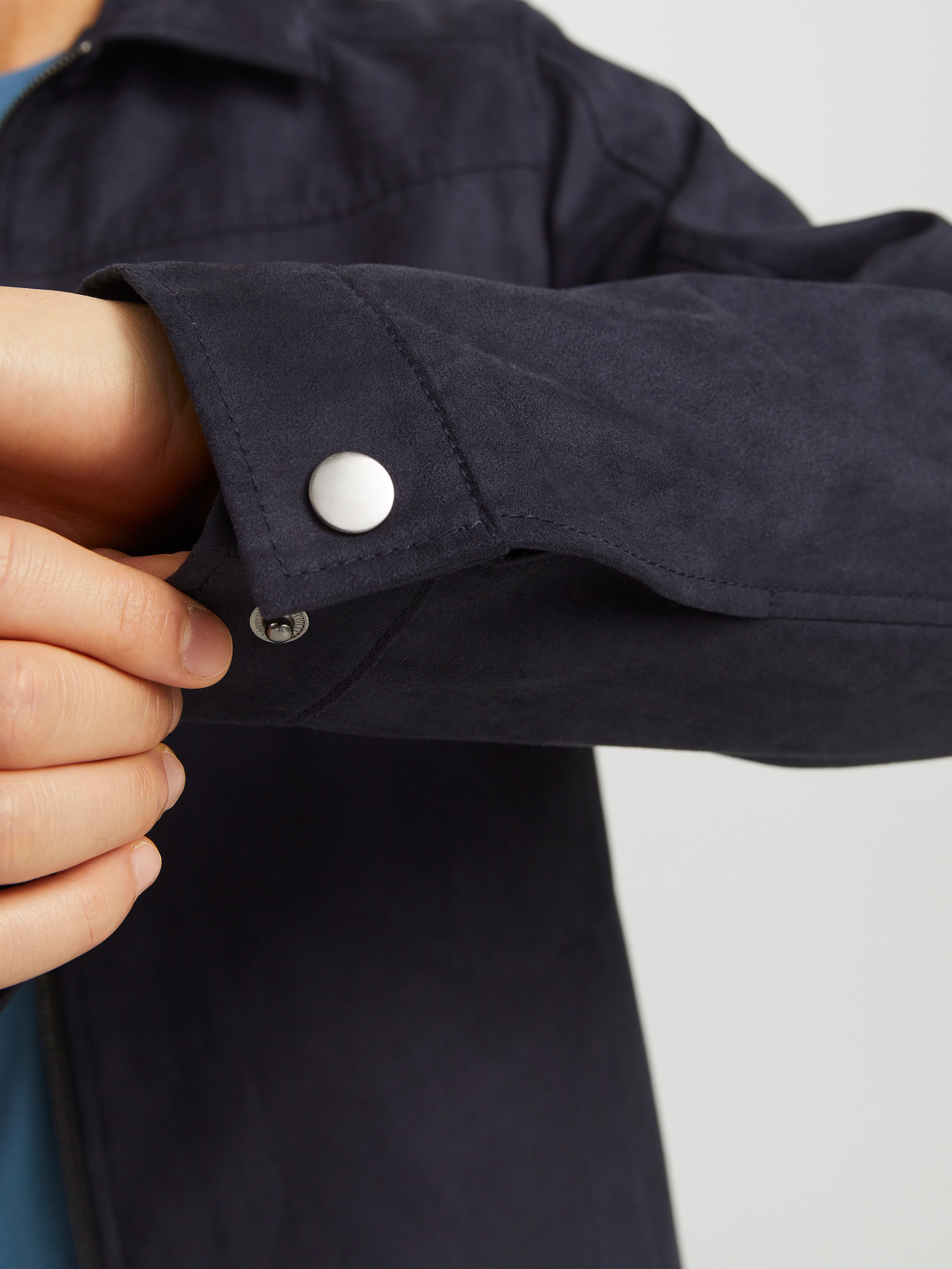 Jack & Jones Hemdjacke JJEDYLAN SHACKET NOOS mit Fly-Away Kragen