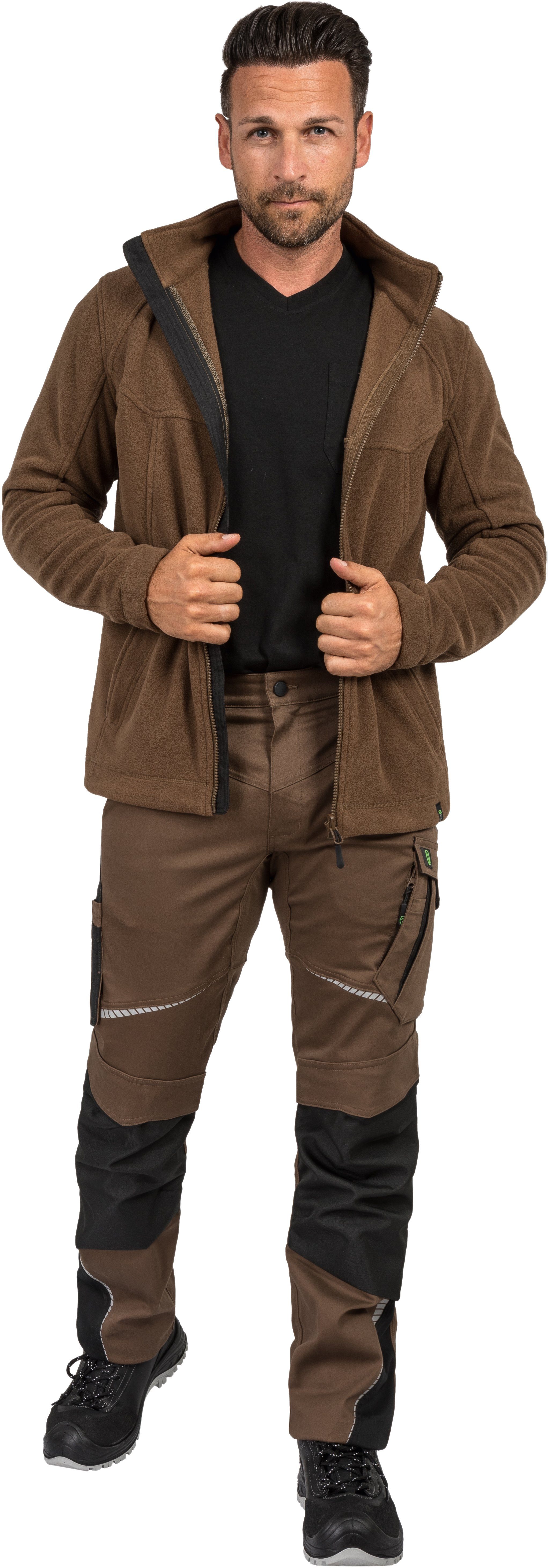 Leibwächter Fleecejacke Casual Line Herren Polar Fleecejacke Arbeitsjacke – Bild 4 von 4